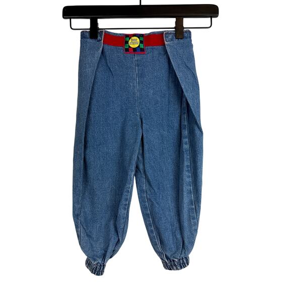 Vintage 90s Pure Energy Pleated Jeans Baggy Blue - Boys 3T 3 - Picture 1 of 9